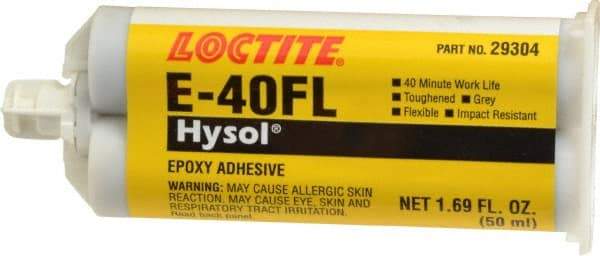 Loctite - 50 mL Cartridge Two Part Epoxy - 40 min Working Time, Series E-40FL - Eagle Tool & Supply