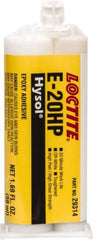 Loctite - 50 mL Cartridge Two Part Epoxy - 20 min Working Time, 4,690 psi Shear Strength, Series E-20HP - Eagle Tool & Supply