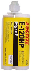 Loctite - 200 mL Cartridge Two Part Epoxy - 120 min Working Time, 4,800 psi Shear Strength, Series E-120HP - Eagle Tool & Supply