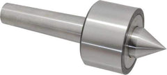 Riten - MT4 Taper Shank, 3" Head Diam 6,000 Lb Capacity Live Center - 4,000 Max RPM, 1-31/32" Head Length, 1-3/8" Point Diam, 1-1/2" Point Len, 2,100 Lb Max Workpc, 7.907" OAL, 1-1/2" Long Tip, Standard Point - Eagle Tool & Supply