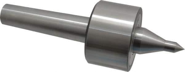 Riten - MT4 Taper Shank, 3" Head Diam 6,000 Lb Capacity Live Center - 4,000 Max RPM, 1-31/32" Head Length, 1/2" Point Diam, 2.2188" Point Len, 1,100 Lb Max Workpc, 8-5/8" OAL, 13/16" Long Tip, Long Point - Eagle Tool & Supply