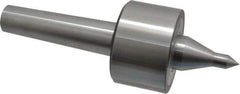 Riten - MT4 Taper Shank, 3" Head Diam 6,000 Lb Capacity Live Center - 4,000 Max RPM, 1-31/32" Head Length, 1/2" Point Diam, 2.2188" Point Len, 1,100 Lb Max Workpc, 8-5/8" OAL, 13/16" Long Tip, Long Point - Eagle Tool & Supply