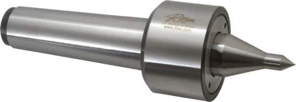 Riten - MT5 Taper Shank, 3-1/16" Head Diam 9,000 Lb Capacity Live Center - 5,000 Max RPM, 2-3/32" Head Length, 1/2" Point Diam, 2-1/2" Point Len, 1,100 Lb Max Workpc, 11-3/8" OAL, 15/16" Long Tip, Long Point - Eagle Tool & Supply