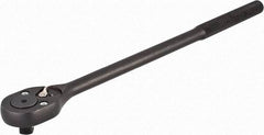 Proto - 1/2" Drive Pear Head Standard Ratchet - Black Oxide Finish, 16" OAL, 24 Gear Teeth, Standard Head - Eagle Tool & Supply