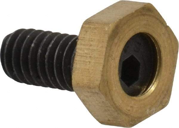 Gibraltar - 5/16" Hex, 8-32 Stud Thread, Symmetrical Hex Clamp - 0.11" Hex Height, 23/64" Thread Length, 10 Clamps - Eagle Tool & Supply
