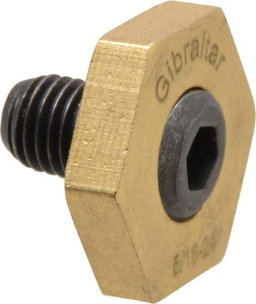 Gibraltar - 13/16" Hex, 5/16-24 Stud Thread, Symmetrical Hex Clamp - 0.11" Hex Height, 15/32" Thread Length, 10 Clamps - Eagle Tool & Supply