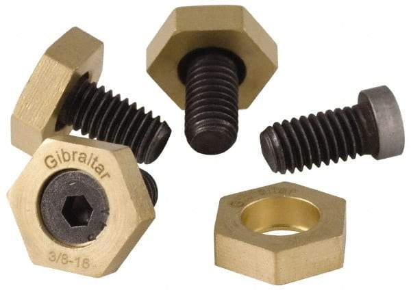 Gibraltar - 5/8-11, 1-1/4" Long, Steel, Cam Clamp Screw - 1-3/16" Hex, Use with Gibraltar Fixture Clamp 00642645 - Eagle Tool & Supply