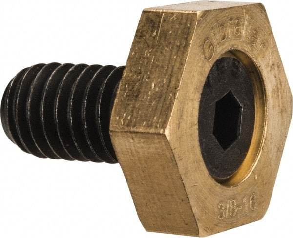 Gibraltar - 13/16" Hex, 3/8-16 Stud Thread, Symmetrical Hex Clamp - 0.11" Hex Height, 23/32" Thread Length, 10 Clamps - Eagle Tool & Supply