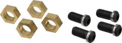 Gibraltar - 1-3/16" Hex, 5/8-11 Stud Thread, Symmetrical Hex Clamp - 0.11" Hex Height, 1-1/8" Thread Length, 10 Clamps - Eagle Tool & Supply