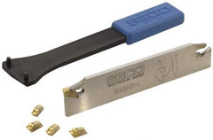 Seco - 1" Blade Height, Indexable Cut-Off Blade - 150.10 Series - Eagle Tool & Supply