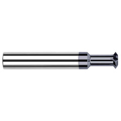 Harvey Tool - 3/16° 3/16" Cut Diam, 0.025" Cut Width, 3/16" Shank, Solid Carbide Double-Angle Cutter - Exact Industrial Supply