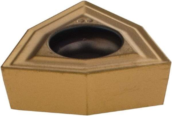Komet - WOEX080404 Positive Molded Grade BK84 Carbide Indexable Drill Insert - TiCN/TiN Finish, Trigon, 0.472" Inscribed Circle - Eagle Tool & Supply