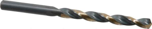 Triumph Twist Drill - 5/16" 135° High Speed Steel Jobber Drill - Oxide/Gold Finish, Right Hand Cut, Spiral Flute, Straight Shank, 4-1/2" OAL, Split Point - Eagle Tool & Supply
