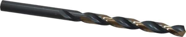 Triumph Twist Drill - 0.234" 135° High Speed Steel Jobber Drill - Oxide/Gold Finish, Right Hand Cut, Spiral Flute, Straight Shank, 3-7/8" OAL, Split Point - Eagle Tool & Supply