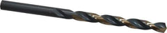 Triumph Twist Drill - 0.234" 135° High Speed Steel Jobber Drill - Oxide/Gold Finish, Right Hand Cut, Spiral Flute, Straight Shank, 3-7/8" OAL, Split Point - Eagle Tool & Supply