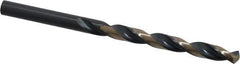 Triumph Twist Drill - 0.257" 135° High Speed Steel Jobber Drill - Oxide/Gold Finish, Right Hand Cut, Spiral Flute, Straight Shank, 4-1/8" OAL, Split Point - Eagle Tool & Supply