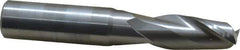 OSG - 29/64", 1" LOC, 1/2" Shank Diam, 3" OAL, 2 Flute, Solid Carbide Square End Mill - Single End, Uncoated, Spiral Flute, 30° Helix, Centercutting, Right Hand Cut, Right Hand Flute, Series 402 - Eagle Tool & Supply