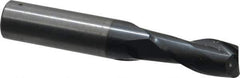 OSG - 29/64", 1" LOC, 1/2" Shank Diam, 3" OAL, 2 Flute, Solid Carbide Square End Mill - Single End, TiAlN Finish, Spiral Flute, 30° Helix, Centercutting, Right Hand Cut, Right Hand Flute, Series 402 - Eagle Tool & Supply