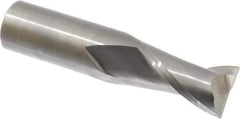 OSG - 7/8", 1-1/2" LOC, 7/8" Shank Diam, 4" OAL, 2 Flute, Solid Carbide Square End Mill - Single End, Uncoated, Spiral Flute, 30° Helix, Centercutting, Right Hand Cut, Right Hand Flute, Series 402 - Eagle Tool & Supply