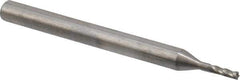 OSG - 3/64", 9/64" LOC, 1/8" Shank Diam, 1-1/2" OAL, 4 Flute, Solid Carbide Square End Mill - Single End, Uncoated, Spiral Flute, 30° Helix, Centercutting, Right Hand Cut, Right Hand Flute, Series 404 - Eagle Tool & Supply