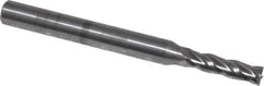 OSG - 9/64", 1/2" LOC, 3/16" Shank Diam, 2" OAL, 4 Flute, Solid Carbide Square End Mill - Single End, Uncoated, Spiral Flute, 30° Helix, Centercutting, Right Hand Cut, Right Hand Flute, Series 404 - Eagle Tool & Supply