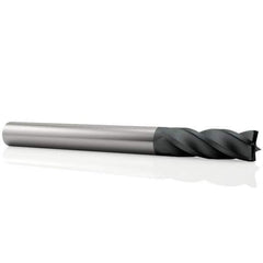 OSG - 14mm, 30mm LOC, 14mm Shank Diam, 89mm OAL, 4 Flute, Solid Carbide Square End Mill - Single End, TiAlN Finish, Spiral Flute, 30° Helix, Centercutting, Right Hand Cut, Right Hand Flute, Series 404 - Eagle Tool & Supply