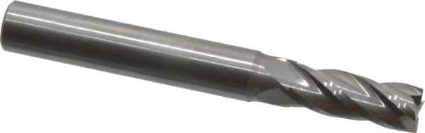 OSG - 9/32", 3/4" LOC, 5/16" Shank Diam, 2-1/2" OAL, 4 Flute, Solid Carbide Square End Mill - Single End, Uncoated, Spiral Flute, 30° Helix, Centercutting, Right Hand Cut, Right Hand Flute, Series 404 - Eagle Tool & Supply