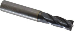 OSG - 25/64", 1" LOC, 7/16" Shank Diam, 2-3/4" OAL, 4 Flute, Solid Carbide Square End Mill - Single End, TiAlN Finish, Spiral Flute, 30° Helix, Centercutting, Right Hand Cut, Right Hand Flute, Series 404 - Eagle Tool & Supply