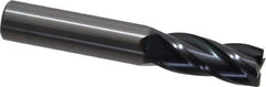 OSG - 7/16", 1" LOC, 7/16" Shank Diam, 2-3/4" OAL, 4 Flute, Solid Carbide Square End Mill - Single End, TiAlN Finish, Spiral Flute, 30° Helix, Centercutting, Right Hand Cut, Right Hand Flute, Series 404 - Eagle Tool & Supply
