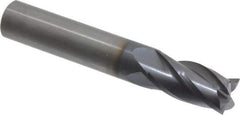 OSG - 9/16", 1-1/8" LOC, 9/16" Shank Diam, 3-1/2" OAL, 4 Flute, Solid Carbide Square End Mill - Single End, TiAlN Finish, Spiral Flute, 30° Helix, Centercutting, Right Hand Cut, Right Hand Flute, Series 404 - Eagle Tool & Supply