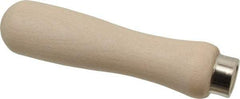 Lutz - 4-3/4" Long x 1-1/8" Diam File Handle - 9/32" Bore, 2-1/4" Deep, for Use with 8 & 10" Files - Eagle Tool & Supply