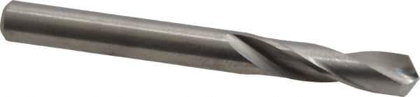 M.A. Ford - Letter E (1/4) 118° Spiral Flute Solid Carbide Screw Machine Drill Bit - Bright Finish, Right Hand Cut, 1" Flute Length, 2-1/2" OAL, Faceted Point, Straight Shank - Eagle Tool & Supply