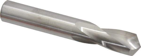 M.A. Ford - 17/32" 118° Spiral Flute Solid Carbide Screw Machine Drill Bit - Bright Finish, Right Hand Cut, 1-3/8" Flute Length, 3-1/2" OAL, Faceted Point, Straight Shank - Eagle Tool & Supply