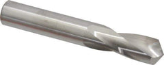 M.A. Ford - 17/32" 118° Spiral Flute Solid Carbide Screw Machine Drill Bit - Bright Finish, Right Hand Cut, 1-3/8" Flute Length, 3-1/2" OAL, Faceted Point, Straight Shank - Eagle Tool & Supply