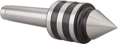 Value Collection - MT3 Taper Shank, 1.7717" Head Diam Live Center - 4,000 Max RPM, 1.2598" Point Diam, 2.95" Point Len, 705.48 Lb Max Workpc, 6.4567" OAL, 1.12" Long Tip, Standard Point - Eagle Tool & Supply