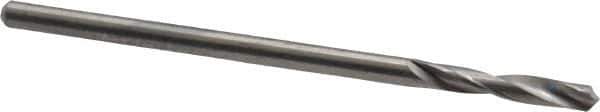 M.A. Ford - #41 118° Spiral Flute Solid Carbide Screw Machine Drill Bit - Bright Finish, Right Hand Cut, 1/2" Flute Length, 2" OAL, Faceted Point, Straight Shank - Eagle Tool & Supply