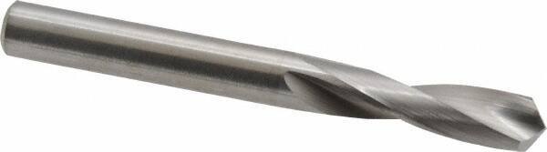M.A. Ford - 0.261" 118° Spiral Flute Solid Carbide Screw Machine Drill Bit - Bright Finish, Right Hand Cut, 1" Flute Length, 2-1/2" OAL, Faceted Point, Straight Shank - Eagle Tool & Supply