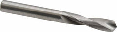 M.A. Ford - 0.261" 118° Spiral Flute Solid Carbide Screw Machine Drill Bit - Bright Finish, Right Hand Cut, 1" Flute Length, 2-1/2" OAL, Faceted Point, Straight Shank - Eagle Tool & Supply