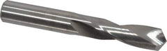 M.A. Ford - 0.348" 118° Spiral Flute Solid Carbide Screw Machine Drill Bit - Bright Finish, Right Hand Cut, 1-1/4" Flute Length, 2-1/2" OAL, Faceted Point, Straight Shank - Eagle Tool & Supply