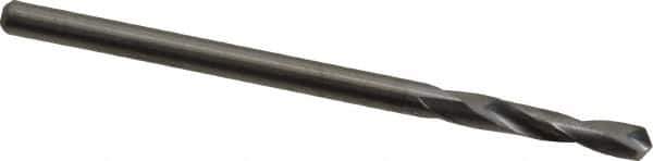 M.A. Ford - 2.49936mm 118° Spiral Flute Solid Carbide Screw Machine Drill Bit - Bright Finish, Right Hand Cut, 14mm Flute Length, 43mm OAL, Faceted Point, Straight Shank - Eagle Tool & Supply