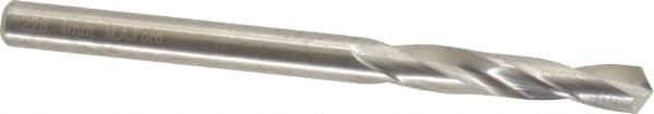 M.A. Ford - 4.0005mm 118° Spiral Flute Solid Carbide Screw Machine Drill Bit - Bright Finish, Right Hand Cut, 22mm Flute Length, 55mm OAL, Faceted Point, Straight Shank - Eagle Tool & Supply