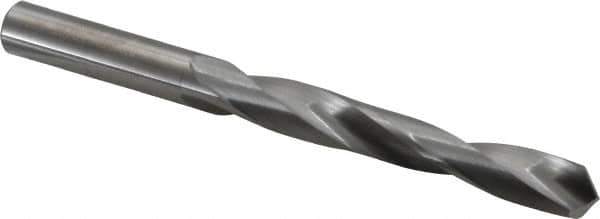 M.A. Ford - 25/64" 118° Solid Carbide Jobber Drill - Bright Finish, Right Hand Cut, Spiral Flute, Straight Shank, 4-1/2" OAL, Faceted Point - Eagle Tool & Supply