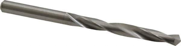 M.A. Ford - #6 118° Solid Carbide Jobber Drill - Bright Finish, Right Hand Cut, Spiral Flute, Straight Shank, 3" OAL, Faceted Point - Eagle Tool & Supply