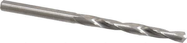 M.A. Ford - #24 118° Solid Carbide Jobber Drill - Bright Finish, Right Hand Cut, Spiral Flute, Straight Shank, 2-1/2" OAL, Faceted Point - Eagle Tool & Supply