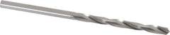M.A. Ford - #42 118° Solid Carbide Jobber Drill - Bright Finish, Right Hand Cut, Spiral Flute, Straight Shank, 2" OAL, Faceted Point - Eagle Tool & Supply