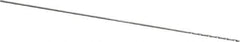 M.A. Ford - #80 118° Solid Carbide Jobber Drill - Bright Finish, Right Hand Cut, Spiral Flute, Straight Shank, 1-1/2" OAL, Faceted Point - Eagle Tool & Supply