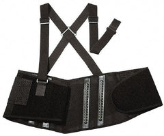 Ergodyne - Size 2XL, Spandex Belt with Adjustable Shoulder Straps - 42 to 46" Waist, Detachable Strap, Black - Eagle Tool & Supply