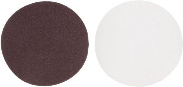 Made in USA - 5" Diam, 120 Grit Aluminum Oxide Adhesive PSA Disc - Fine Grade, Red, Cloth Backing, Flexible - Eagle Tool & Supply