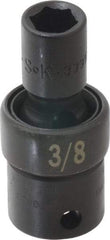 SK - 3/8" Drive 3/8" Standard Universal Impact Socket - 6 Points, 2-1/8" OAL - Eagle Tool & Supply