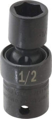 SK - 3/8" Drive 1/2" Standard Universal Impact Socket - 6 Points, 2-9/64" OAL - Eagle Tool & Supply
